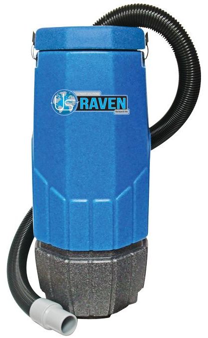 Sandia | Whisper Raven 10-Quart Backpack Vacuum | 1122 Watts, 120 CFM, 1.5 HP, 2-Stage Motor Backpack Vacuum Sandia Products Machine Only  