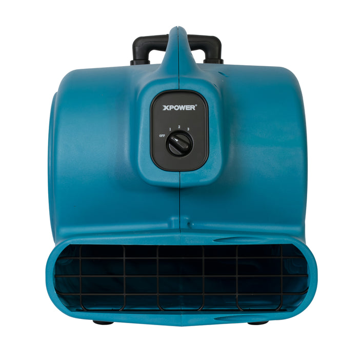 XPOWER | P-830H-Blue | 1 HP, 3600 CFM, 8.5 Amps, 3-Speed Air Mover w/ Telescopic Handle & Wheels XPOWER - Centrifugal Air Mover XPOWER   