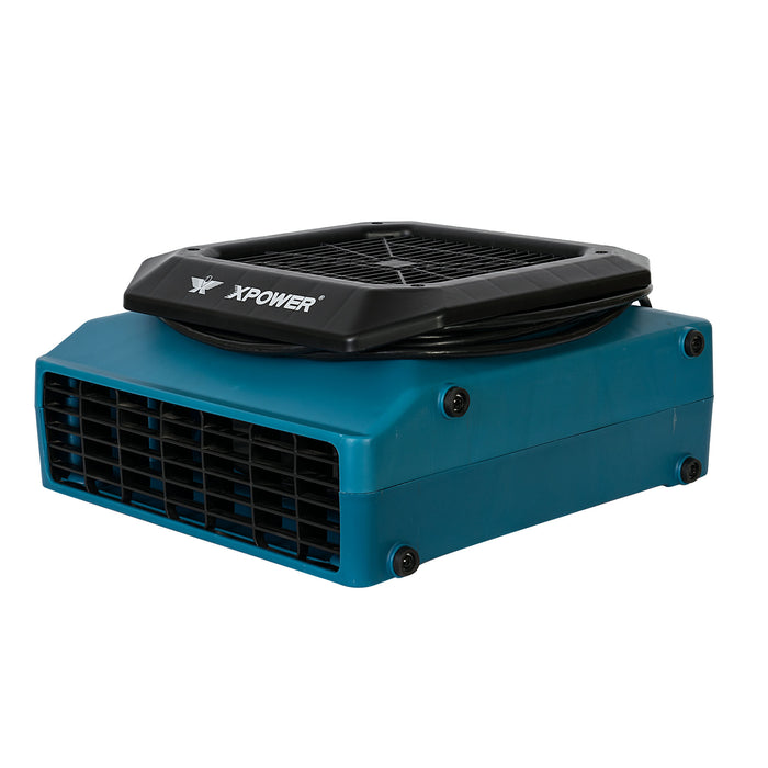 XPOWER | PL-700A-Blue | 1/3 HP, 1050 CFM, 2.8 Amps, 3-Speed Low Profile Air Mover XPOWER - Low Profile Air Mover XPOWER   