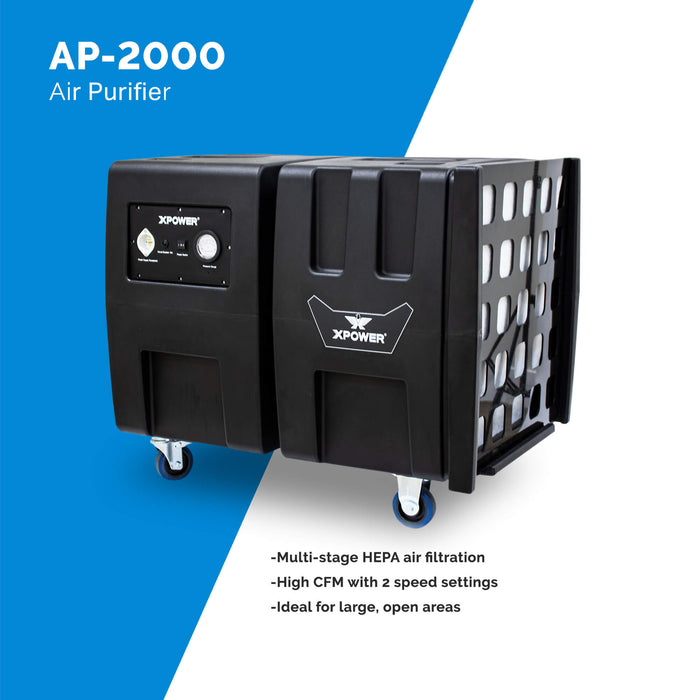 XPOWER | Everest Programmable Sanitizing System (PSS), 2000 CFM HEPA Air Purifier XPOWER - PSS PACKAGES XPOWER   