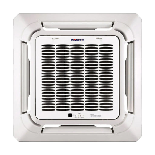 Pioneer | 9,000 BTU 8-Way Cassette Ductless Inverter Mini Split Air Conditioner Heat Pump, 230V Pioneer - Mini-Split, Inverter, AC, and Heat Pump Pioneer   