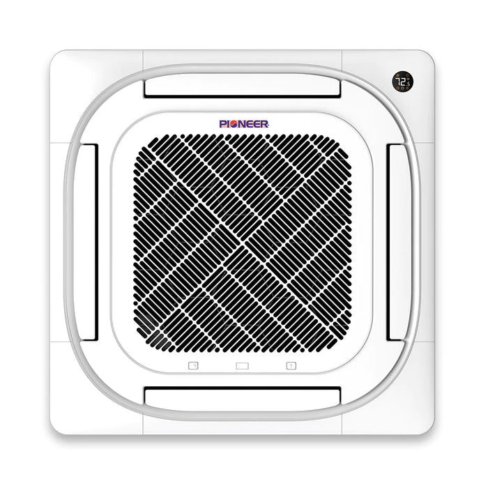 Pioneer | 36,000 BTU 8-Way Cassette Ductless Inverter Mini Split Air Conditioner Heat Pump, 230V Pioneer - Mini-Split, Inverter, AC, and Heat Pump Pioneer   