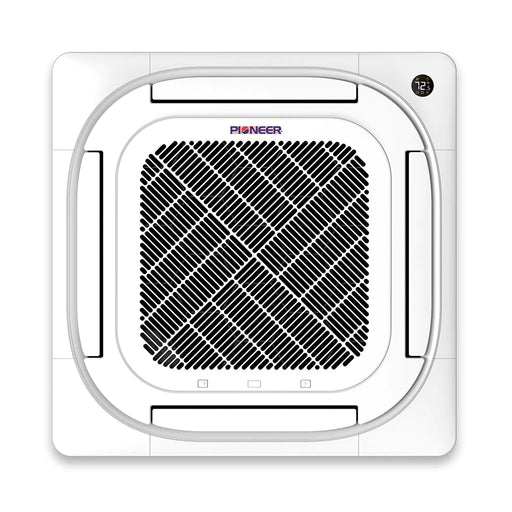 Pioneer | 48,000 BTU 8-Way Cassette Ductless Inverter Mini Split Air Conditioner Heat Pump, 230V Pioneer - Mini-Split, Inverter, AC, and Heat Pump Pioneer   