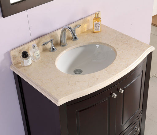 Laviva | Estella 32" Brown Bathroom Vanity with Jerusalem Gold Marble Countertop Laviva - Vanities Laviva   