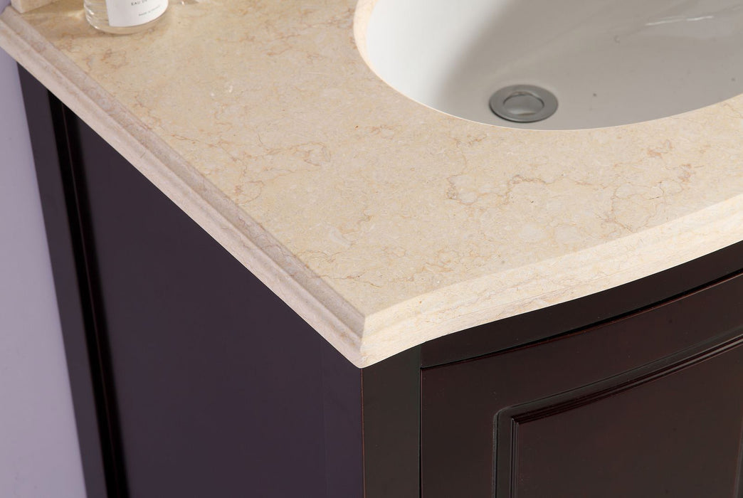 Laviva | Estella 32" Brown Bathroom Vanity with Jerusalem Gold Marble Countertop Laviva - Vanities Laviva   