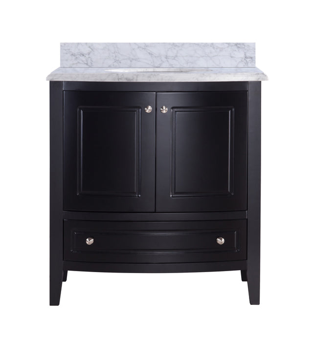 Laviva | Estella 32" Espresso Bathroom Vanity with White Carrara Marble Countertop Laviva - Vanities Laviva   