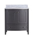 Laviva | Estella 32" Grey Bathroom Vanity with White Carrara Marble Countertop Laviva - Vanities Laviva   