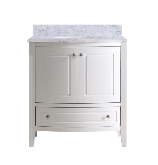 Laviva | Estella 32" White Bathroom Vanity with White Carrara Marble Countertop Laviva - Vanities Laviva   