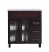 Laviva | Nova 32" Brown Bathroom Vanity with White Ceramic Basin Countertop Laviva - Vanities Laviva   