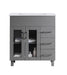 Laviva | Nova 32" Grey Bathroom Vanity with White Ceramic Basin Countertop Laviva - Vanities Laviva   