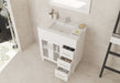 Laviva | Nova 32" White Bathroom Vanity with White Ceramic Basin Countertop Laviva - Vanities Laviva   