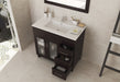 Laviva | Nova 36" Brown Bathroom Vanity with White Ceramic Basin Countertop Laviva - Vanities Laviva   