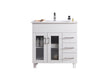 Laviva | Nova 36" White Bathroom Vanity with White Ceramic Basin Countertop Laviva - Vanities Laviva   