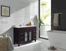 Laviva | Nova 48" Brown Bathroom Vanity with White Ceramic Basin Countertop Laviva - Vanities Laviva   