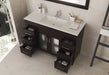 Laviva | Nova 48" Brown Bathroom Vanity with White Ceramic Basin Countertop Laviva - Vanities Laviva   