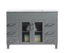 Laviva | Nova 48" Grey Bathroom Vanity with White Ceramic Basin Countertop Laviva - Vanities Laviva   