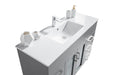 Laviva | Nova 48" Grey Bathroom Vanity with White Ceramic Basin Countertop Laviva - Vanities Laviva   