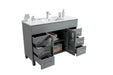 Laviva | Nova 48" Grey Bathroom Vanity with White Ceramic Basin Countertop Laviva - Vanities Laviva   