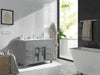 Laviva | Nova 48" Grey Bathroom Vanity with White Ceramic Basin Countertop Laviva - Vanities Laviva   