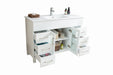 Laviva | Nova 48" White Bathroom Vanity with White Ceramic Basin Countertop Laviva - Vanities Laviva   