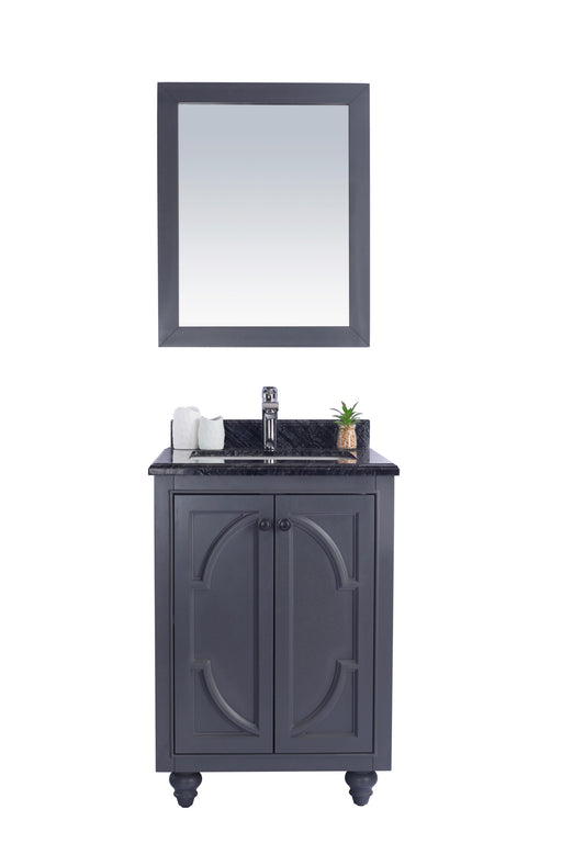 Laviva | Odyssey 24" Maple Grey Bathroom Vanity with Black Wood Marble Countertop Laviva - Vanities Laviva   