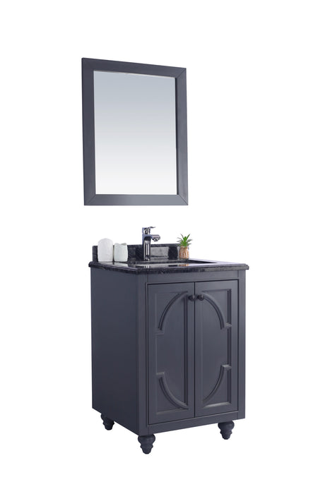 Laviva | Odyssey 24" Maple Grey Bathroom Vanity with Black Wood Marble Countertop Laviva - Vanities Laviva   