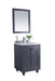 Laviva | Odyssey 24" Maple Grey Bathroom Vanity with White Carrara Marble Countertop Laviva - Vanities Laviva   