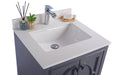 Laviva | Odyssey 24" Maple Grey Bathroom Vanity with White Quartz Countertop Laviva - Vanities Laviva   