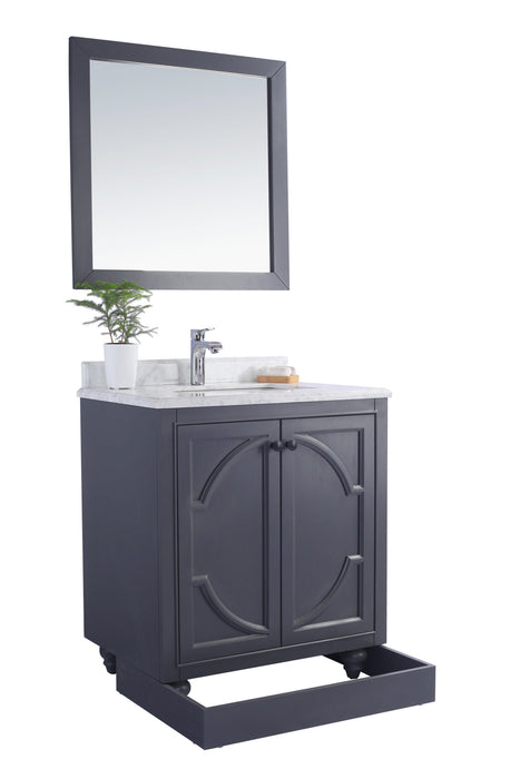 Laviva | Odyssey 30" Maple Grey Bathroom Vanity with Pure White Phoenix Stone Countertop Laviva - Vanities Laviva   