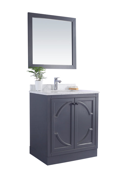 Laviva | Odyssey 30" Maple Grey Bathroom Vanity with Pure White Phoenix Stone Countertop Laviva - Vanities Laviva   