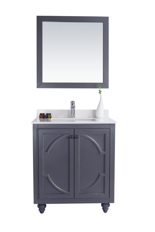 Laviva | Odyssey 30" Maple Grey Bathroom Vanity with White Quartz Countertop Laviva - Vanities Laviva   