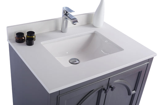 Laviva | Odyssey 30" Maple Grey Bathroom Vanity with White Quartz Countertop Laviva - Vanities Laviva   