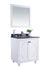 Laviva | Odyssey 30" White Bathroom Vanity with Black Wood Marble Countertop Laviva - Vanities Laviva   