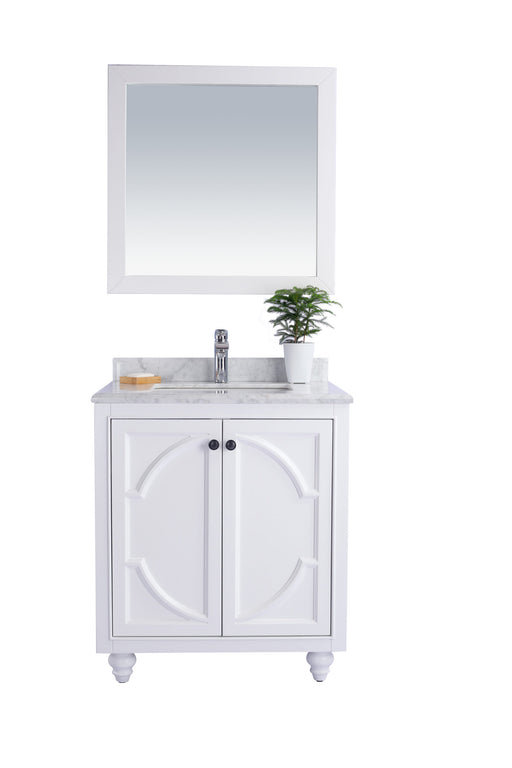 Laviva | Odyssey 30" White Bathroom Vanity with White Carrara Marble Countertop Laviva - Vanities Laviva   