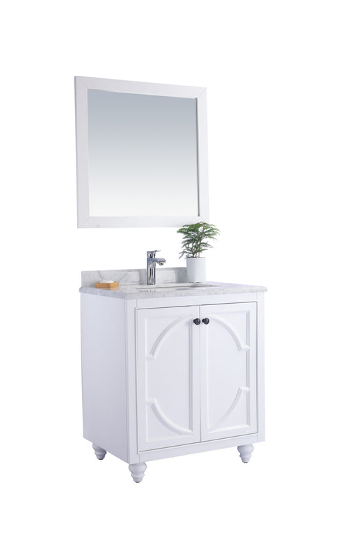 Laviva | Odyssey 30" White Bathroom Vanity with White Carrara Marble Countertop Laviva - Vanities Laviva   