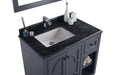 Laviva | Odyssey 36" Maple Grey Bathroom Vanity with Black Wood Marble Countertop Laviva - Vanities Laviva   