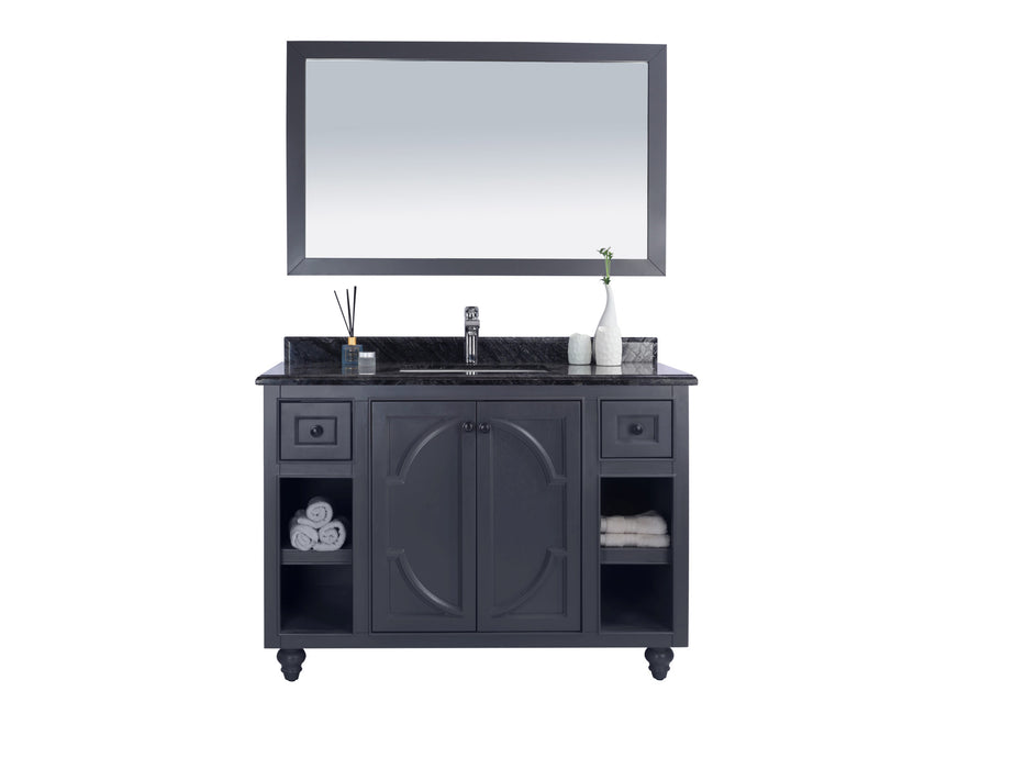 Laviva | Odyssey 48" Maple Grey Bathroom Vanity with Black Wood Marble Countertop Laviva - Vanities Laviva   