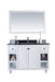 Laviva | Odyssey 48" White Bathroom Vanity with Black Wood Marble Countertop Laviva - Vanities Laviva   