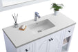 Laviva | Odyssey 48" White Bathroom Vanity with Matte White VIVA Stone Solid Surface Countertop Laviva - Vanities Laviva   