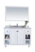 Laviva | Odyssey 48" White Bathroom Vanity with White Stripes Marble Countertop Laviva - Vanities Laviva   