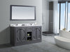 Laviva | Odyssey 60" Maple Grey Double Sink Bathroom Vanity with White Carrara Marble Countertop Laviva - Vanities Laviva   