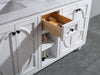 Laviva | Odyssey 60" White Double Sink Bathroom Vanity with White Carrara Marble Countertop Laviva - Vanities Laviva   