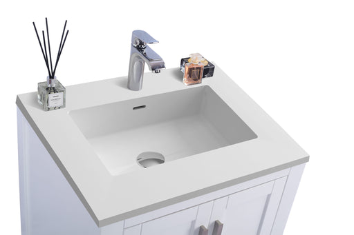 Laviva | Wilson 24" White Bathroom Vanity with Matte White VIVA Stone Solid Surface Countertop Laviva - Vanities Laviva   