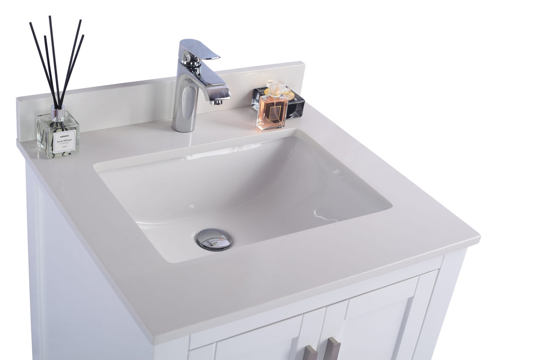 Laviva | Wilson 24" White Bathroom Vanity with White Quartz Countertop Laviva - Vanities Laviva   