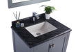 Laviva | Wilson 30" Grey Bathroom Vanity with Black Wood Marble Countertop Laviva - Vanities Laviva   