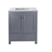 Laviva | Wilson 30" Grey Bathroom Vanity with Matte White VIVA Stone Solid Surface Countertop Laviva - Vanities Laviva   