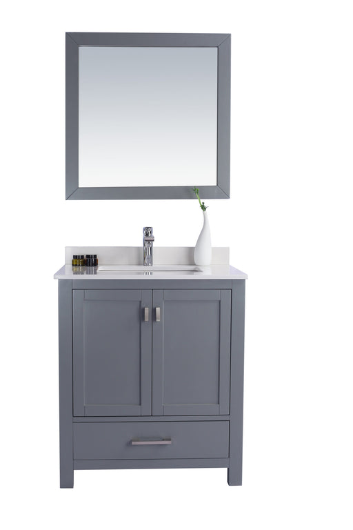 Laviva | Wilson 30" Grey Bathroom Vanity with White Quartz Countertop Laviva - Vanities Laviva   