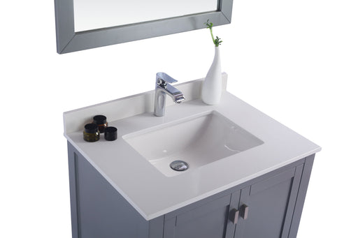 Laviva | Wilson 30" Grey Bathroom Vanity with White Quartz Countertop Laviva - Vanities Laviva   