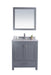 Laviva | Wilson 30" Grey Bathroom Vanity with White Stripes Marble Countertop Laviva - Vanities Laviva   