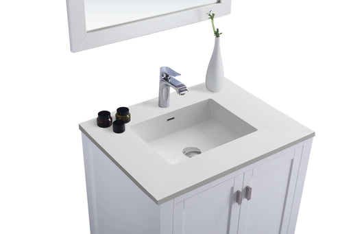 Laviva | Wilson 30" White Bathroom Vanity with Matte White VIVA Stone Solid Surface Countertop Laviva - Vanities Laviva   